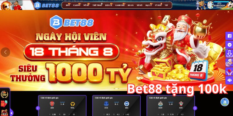 bet88 tặng 100k